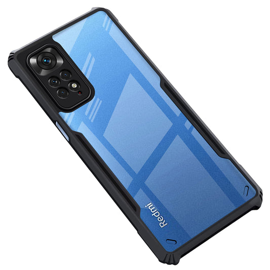 VAKIBO Super Premium Black Border Transparent Case With Corner Protection & Camera Protection Suitable for Mi Redmi Note 11s