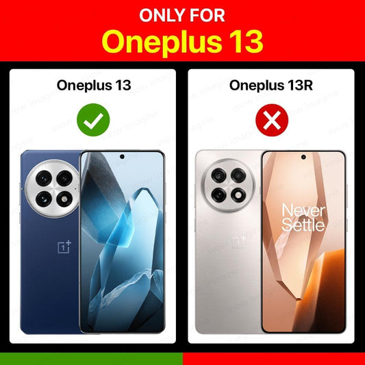 VAKIBO Best Selling Black and Transparent Coloured Made With Soft TPU and Acrylic Back Cover Case With 4 Corner and Camera Protection Suitable for OnePlus 13