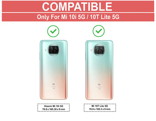 VAKIBO Super Premium Black Border Transparent Case With Corner Protection & Camera Protection Suitable for Mi 10i