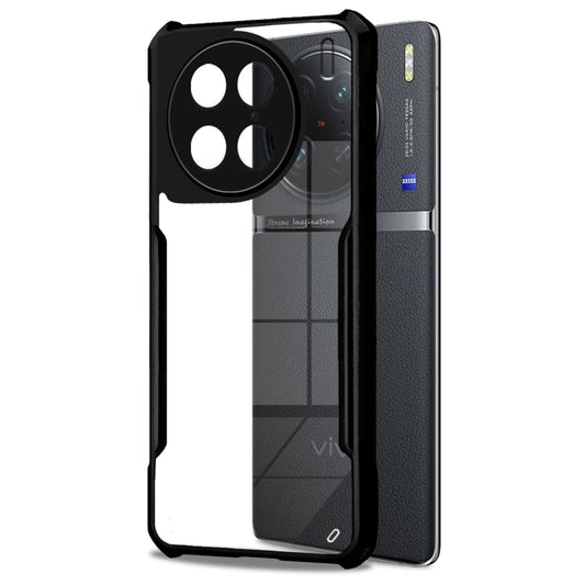VAKIBO Super Premium Black Border Transparent Case With Corner Protection & Camera Protection Suitable for Vivo X90 Pro 5G
