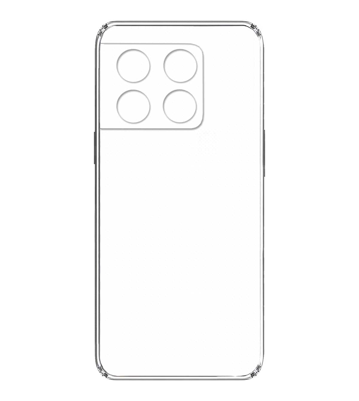 VAKIBO Premium Clear 1.5MM Thick Transparent Soft TPU Rubber Back Cover Case With Camera Protection Suitable for OnePlus 10T