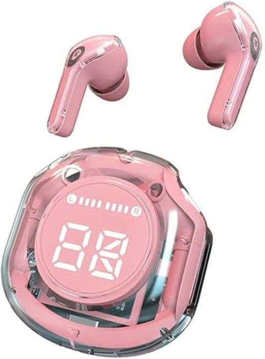 Ultrapods Pro Premium Noise Cancelling In Ear Earbuds, Led Display, Smart Touch Controls, And Long Battery Life - Sleek Design, Customizable Fit And Seamless Pairing(Ultrapods Pro, Pink)