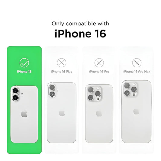 VAKIBO Megnatic Magsafe Grey Coloured Soft with Hard back Back Cover Case With Camera Protection Ring Suitable for iPhone 16