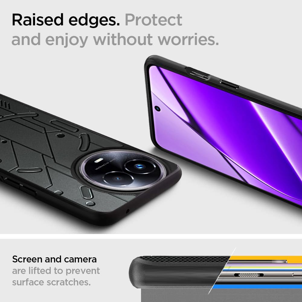 VAKIBO Black Coloured Back Cover Case Suitable for Realme Narzo 60X