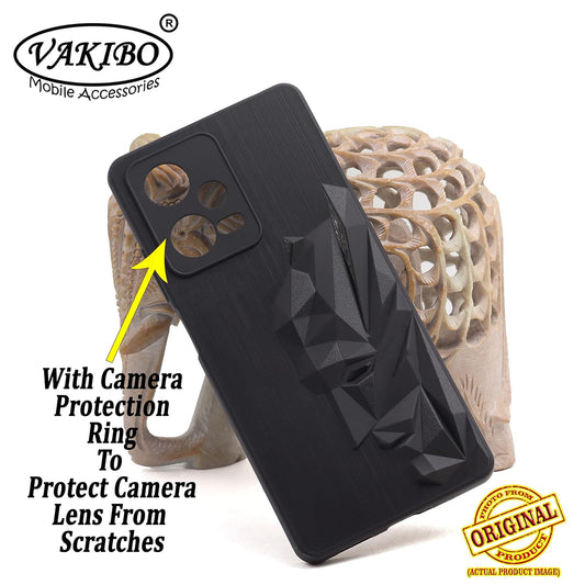 VAKIBO Bat Man 3D Mask Design Black Coloured Soft TPU Back Cover Case With Camera Protection Ring Suitable for Mi Redmi Note 12
