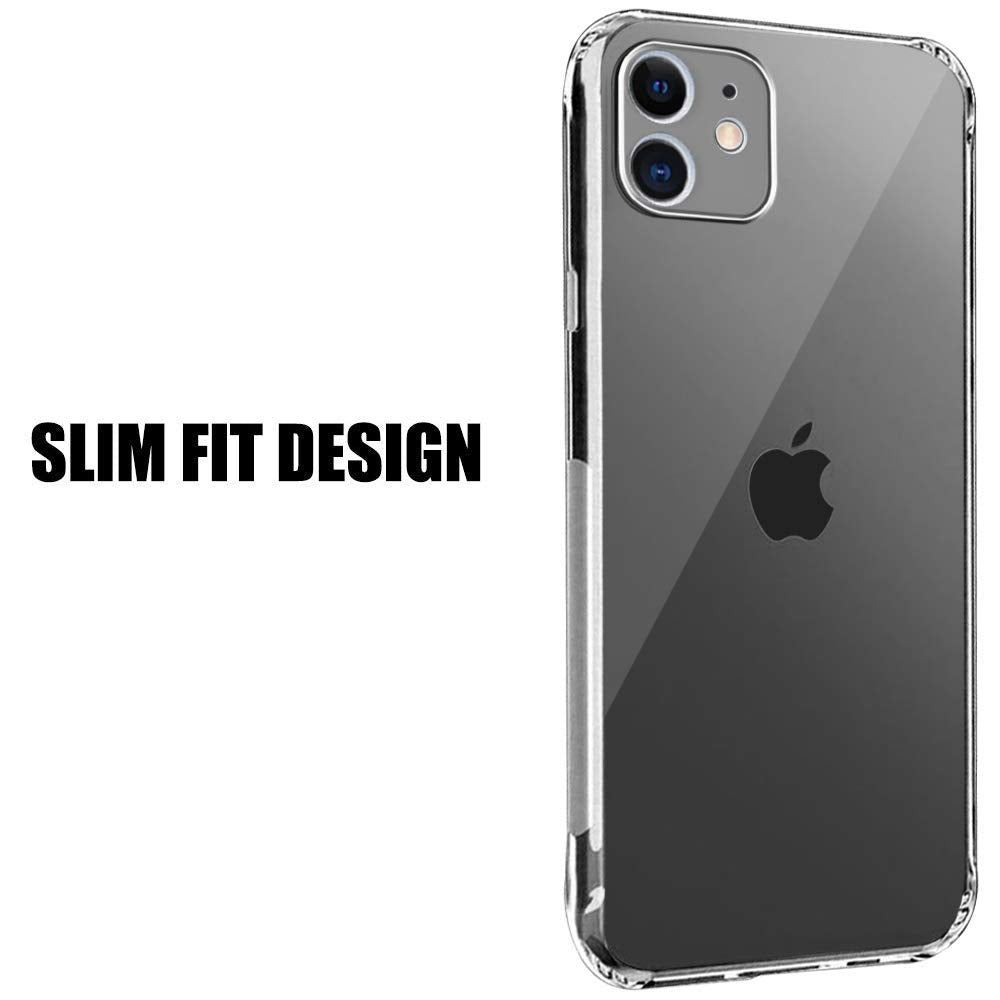 VAKIBO Super Premium Soft TPU Transparent Case With Dustplug,Side Grip,Corner Protection,lanyard Cuts,Camera Protection Suitable for iPhone 12 Mini