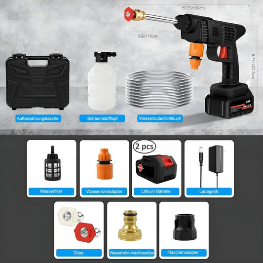 Car & Bike Washer with 2 Battery