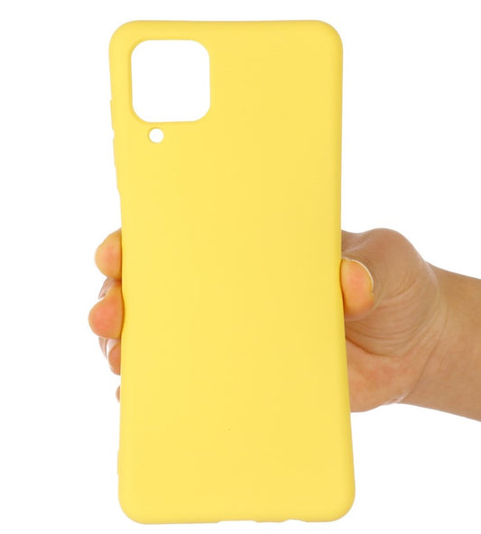 VAKIBO Yellow Coloured Back Cover Case Suitable for Samsung Galaxy A12