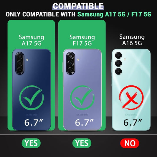VAKIBO Premium Clear 1.5MM Thick Transparent Soft TPU Rubber Back Cover Case With Camera Protection Suitable for Samsung Galaxy A17