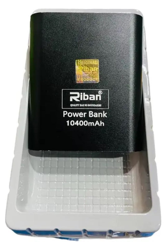 Riban PB 165 Powerbank 10400Mah Micro | 10400 mAh Portable Power Bank Compact, Fast-Charging Backup Power
