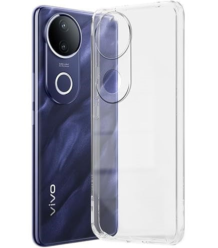 VAKIBO Premium Clear 1.5MM Thick Transparent Soft TPU Rubber Back Cover Case With Camera Protection Suitable for Vivo V50