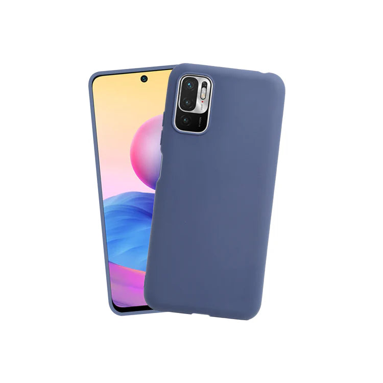 VAKIBO 1.2 MM Thick Blue Coloured Soft TPU Rubber Back Cover Case With Camera Protection Ring Suitable for Mi Redmi Note 10S