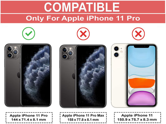 VAKIBO Best Selling Black and Transparent Back Cover Case Made With Soft TPU and Acrylic With 4 Corner and Camera Protection Suitable for Apple iPhone 11 Pro