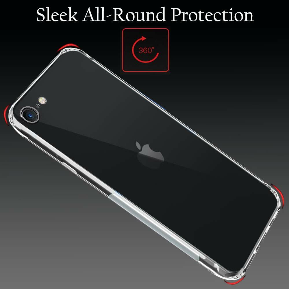 VAKIBO Super Premium Soft TPU Transparent Case With Dustplug,Side Grip,Corner Protection,lanyard Cuts,Camera Protection Suitable for iPhone 6