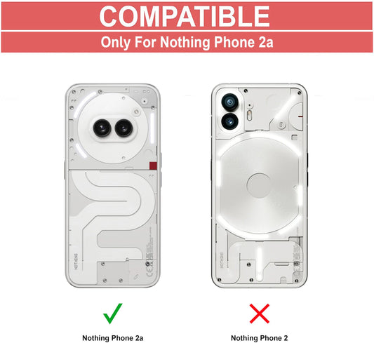 VAKIBO Super Premium Black Border Transparent Case With Corner Protection & Camera Protection Suitable for Nothing Phone 2A