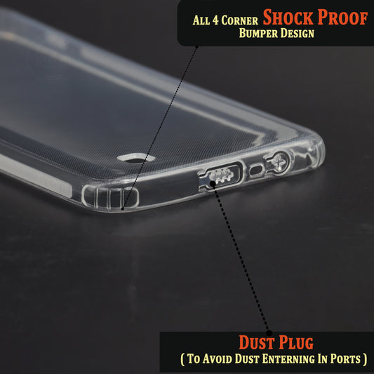 VAKIBO Super Premium Soft TPU Transparent Case With Dustplug,Side Grip,Corner Protection,lanyard Cuts,Camera Protection Suitable for Realme C11 2021