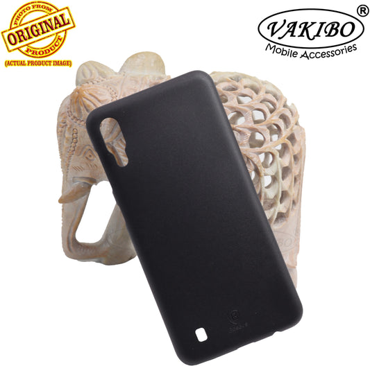 VAKIBO Paper Slim Black Coloured Plastic Back Cover Case Ultra thin slim Suitable for Samsung Galaxy M10