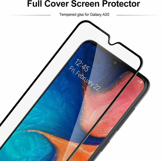 Super Premium Quality Tempered Glass Screen Guard Protector With Black Border Suitable For Samsung Galaxy M21