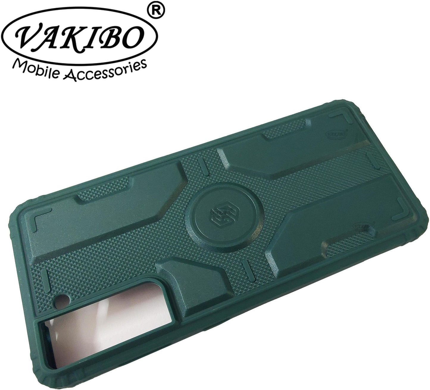 VAKIBO Strong Back Cover Green Coloured Soft TPU Back Cover Case With Camera protection Ring Suitable for Samsung Galaxy S21