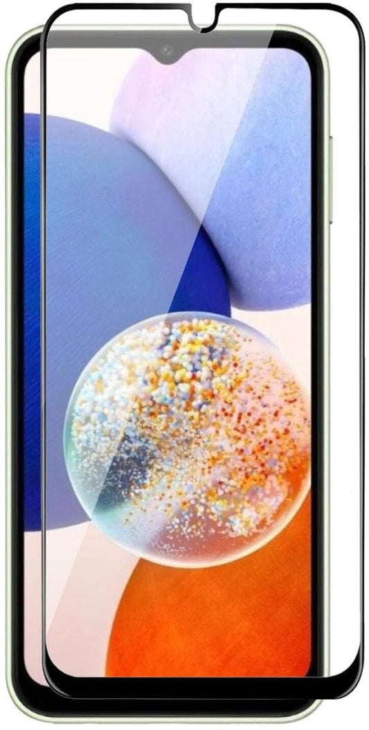 Super Premium Quality Tempered Glass Screen Guard Protector With Black Border Suitable For Samsung Galaxy M15