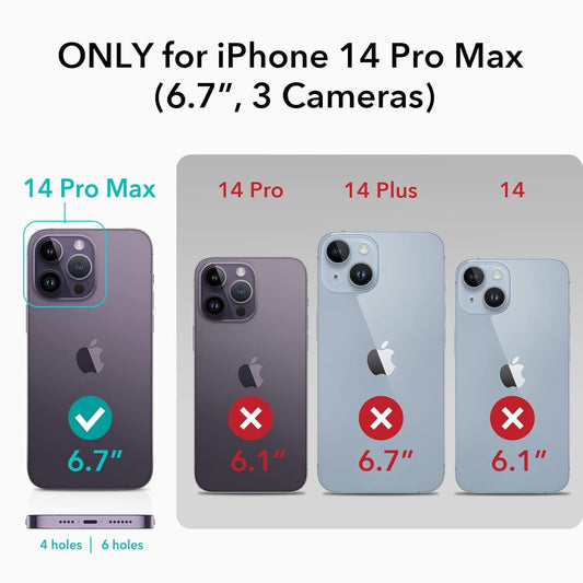 VAKIBO Megnatic Magsafe Black Coloured Soft with Hard back Back Cover Case With Camera Protection Ring Suitable for iPhone 14 Pro Max