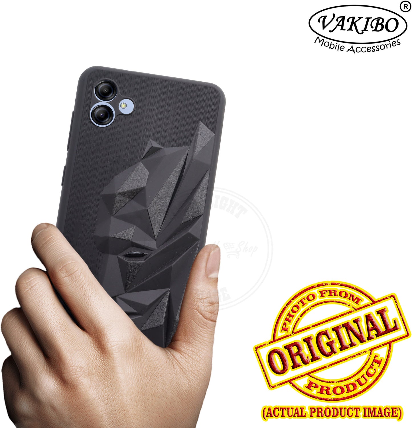 VAKIBO Bat Man 3D Mask Design Black Coloured Soft TPU Back Cover Case With Camera Protection Ring Suitable for Samsung Galaxy A04E