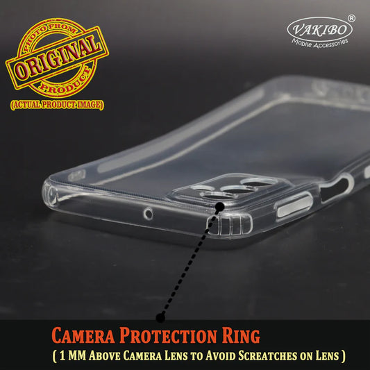 VAKIBO Premium Clear 1.5MM Thick Transparent Soft TPU Rubber Back Cover Case With Camera Protection Suitable for Samsung F23 5G