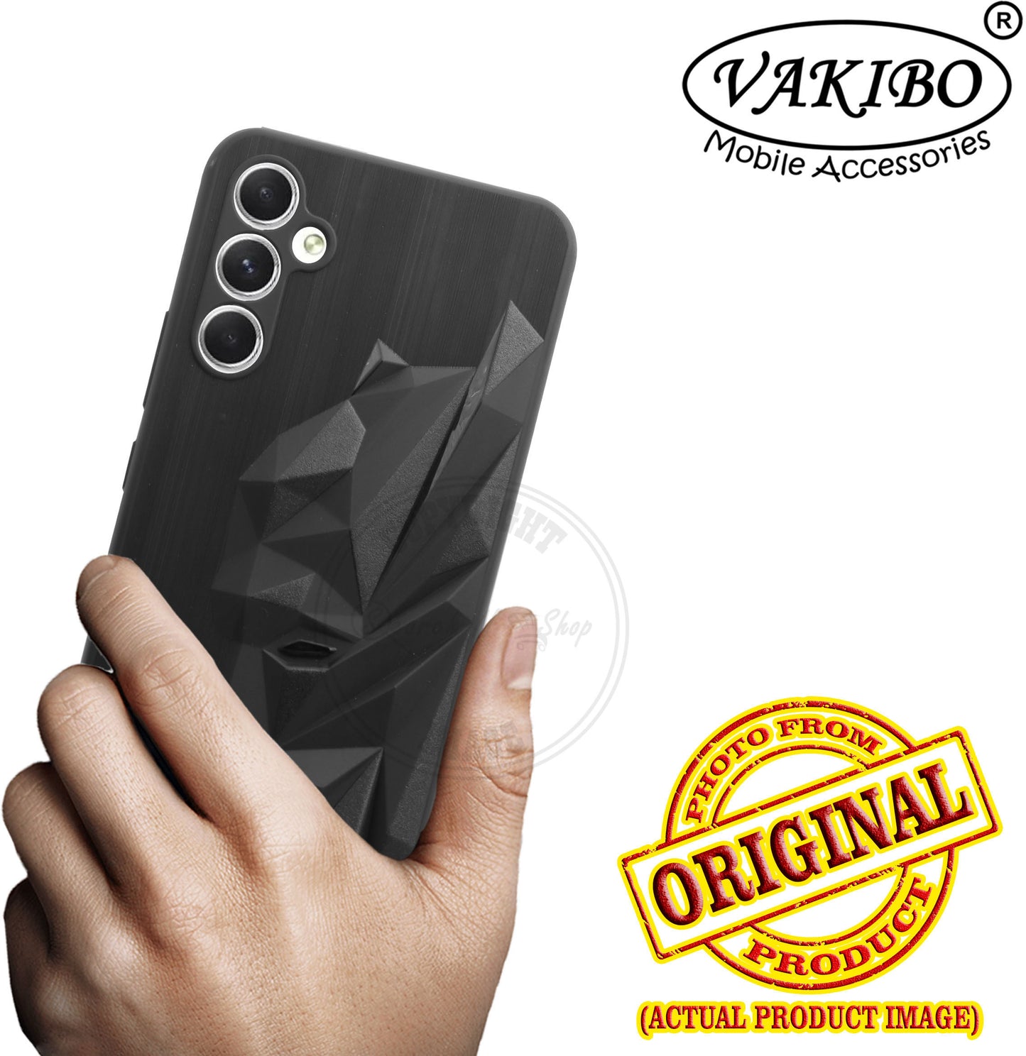 VAKIBO Bat Man 3D Mask Design Black Coloured Soft TPU Back Cover Case With Camera Protection Ring Suitable for Samsung Galaxy M54 5G