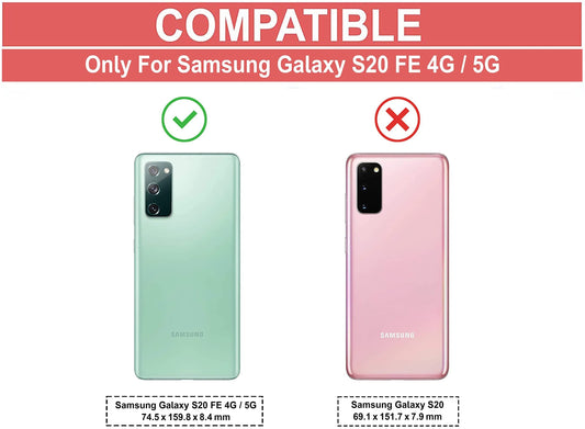 VAKIBO Best Selling Black and Transparent Back Cover Case Made With Soft TPU and Acrylic With 4 Corner and Camera Protection Suitable for Samsung Galaxy S20 FE