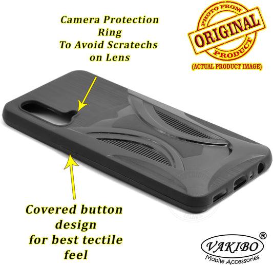 VAKIBO 3D Designer Black Coloured Soft TPU Back Cover Case Suitable for OnePlus Nord CE