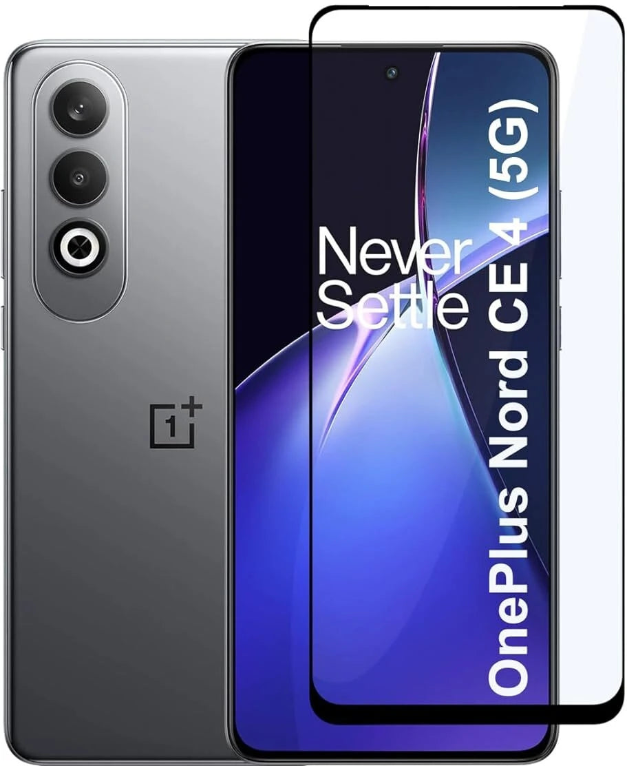 Super Premium Quality Tempered Glass Screen Guard Protector With Black Border Suitable For OnePlus Nord CE4
