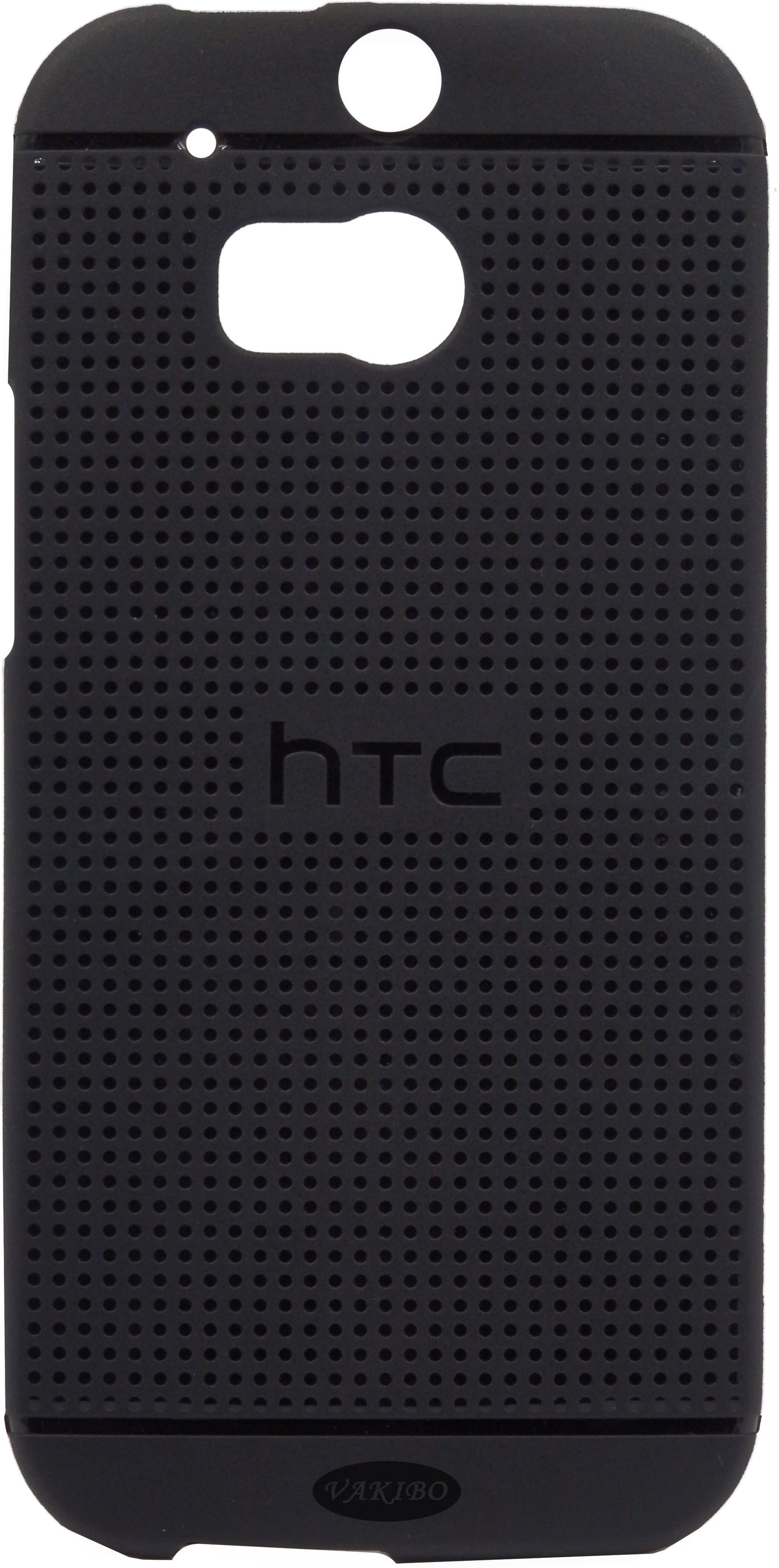 VAKIBO Dotted Design Black Coloured Soft TPU Back Cover Case Suitable for HTC One M8
