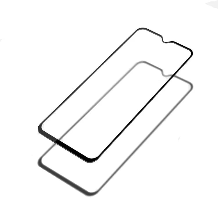 Super Premium Quality Tempered Glass Screen Guard Protector With Black Border Suitable For Oppo A12