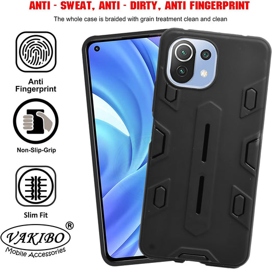 VAKIBO Black Coloured Back Cover Case Suitable for Mi 11 Lite NE