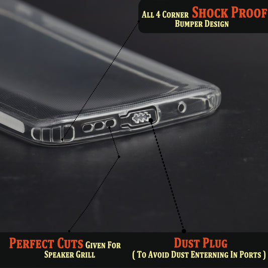 VAKIBO Super Premium Soft TPU Transparent Case With Dustplug,Side Grip,Corner Protection,lanyard Cuts,Camera Protection Suitable for Mi Redmi 10 Prime