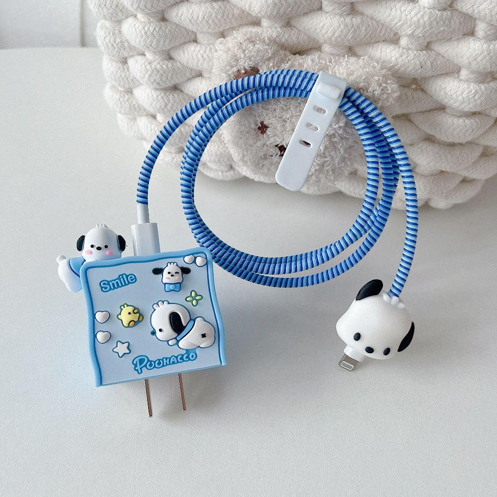 3D Cute Doggy Protective Charger Case For Apple 18/20W Charger D7