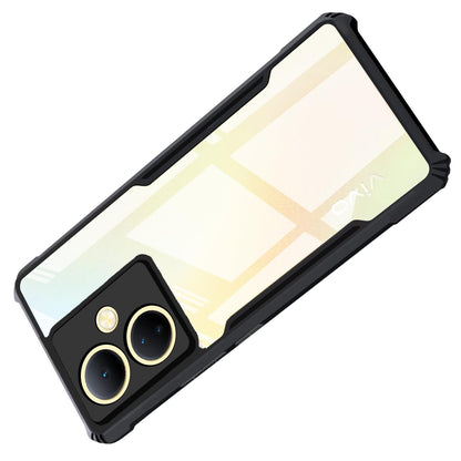 VAKIBO Super Premium Black Border Transparent Case With Corner Protection & Camera Protection Suitable for Vivo Y78 5G