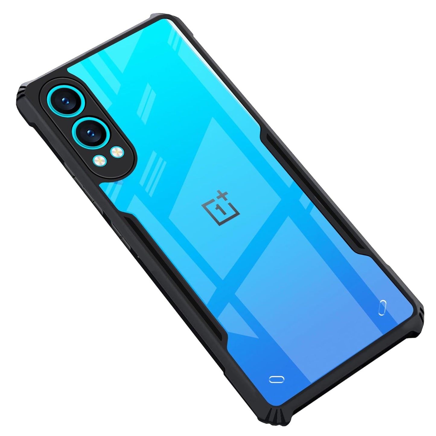 VAKIBO Best Selling Black and Transparent Coloured Made With Soft TPU and Acrylic Back Cover Case With 4 Corner and Camera Protection Suitable for OnePlus Nord CE4 Lite