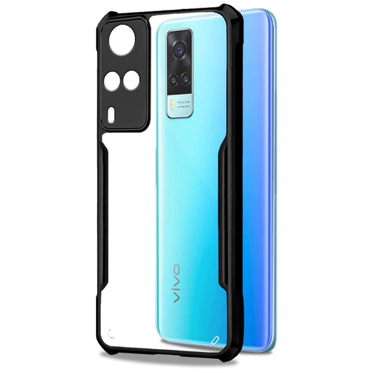 VAKIBO Super Premium Black Border Transparent Case With Corner Protection & Camera Protection Suitable for Vivo Y51A