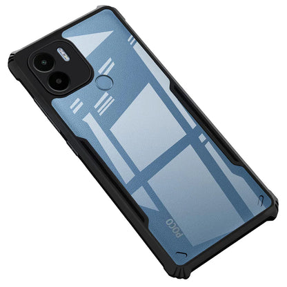 VAKIBO Super Premium Black Border Transparent Case With Corner Protection &Camera Protection Suitable for Mi Poco C50