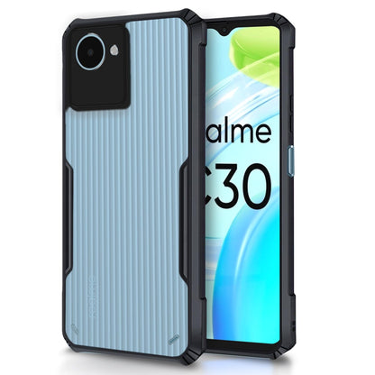 VAKIBO Super Premium Black Border Transparent Case With Corner Protection & Camera Protection Suitable for Realme Narzo 50i Prime