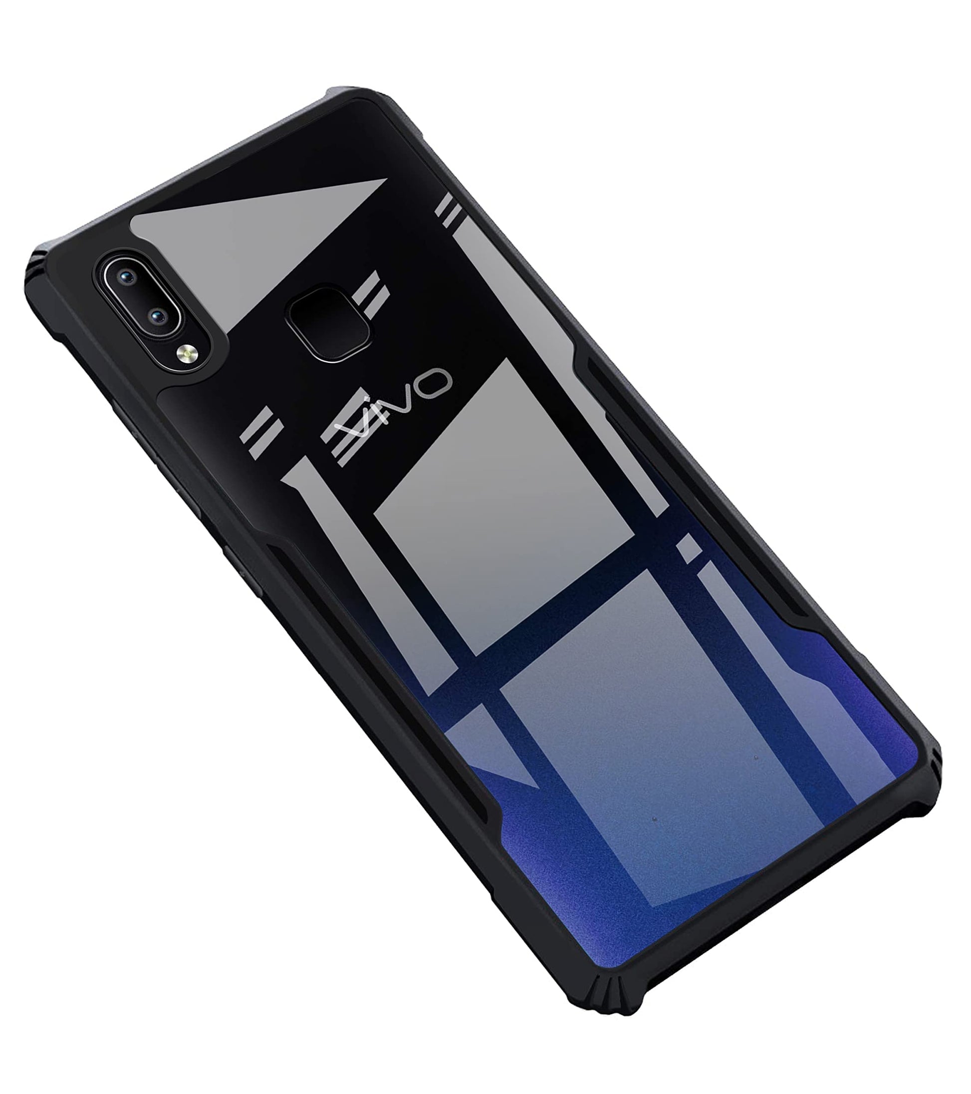 VAKIBO Super Premium Black Border Transparent Case With Corner Protection & Camera Protection Suitable for Vivo Y95