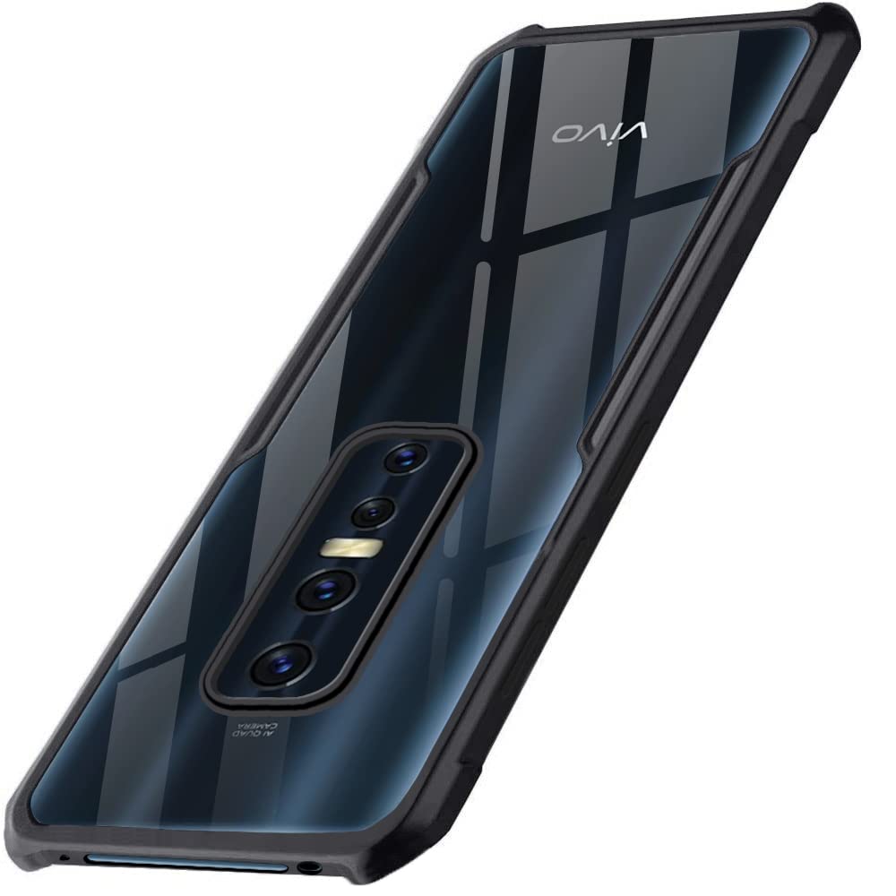 VAKIBO Super Premium Black Border Transparent Case With Corner Protection & Camera Protection Suitable for Vivo V17 Pro