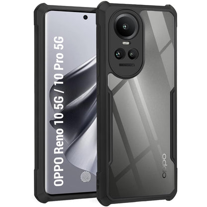 VAKIBO Super Premium Black Border Transparent Case With Corner Protection & Camera Protection Suitable for Oppo Reno 10 Pro