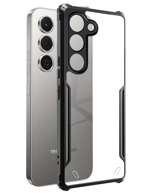 VAKIBO Super Premium Black Border Transparent Case With Corner Protection & Camera Protection Suitable for Tecno Spark 40 Pro