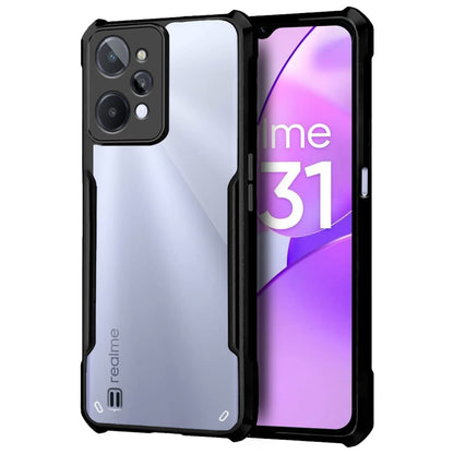 VAKIBO Super Premium Black Border Transparent Case With Corner Protection & Camera Protection Suitable for Realme C31