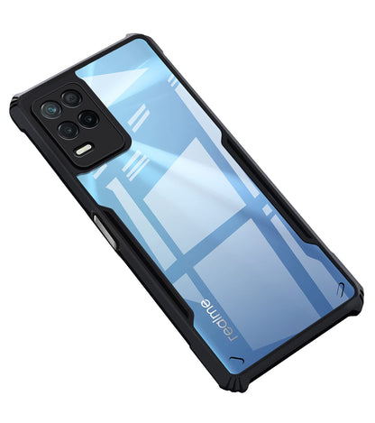 VAKIBO Super Premium Black Border Transparent Case With Corner Protection & Camera Protection Suitable for Realme NARZO 30 5G