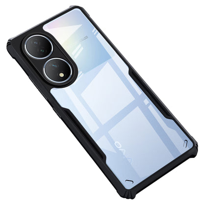 VAKIBO Super Premium Black Border Transparent Case With Corner Protection & Camera Protection Suitable for Vivo T2 5G