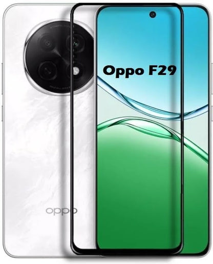 Super Premium Quality Tempered Glass Screen Guard Protector With Black Border Suitable For Oppo F29