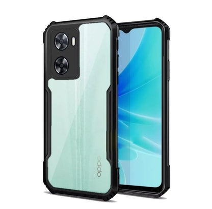 VAKIBO Super Premium Black Border Transparent Case With Corner Protection & Camera Protection Suitable for Oppo A77